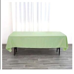 6 Sage Green Table Cloths 100x58 inches